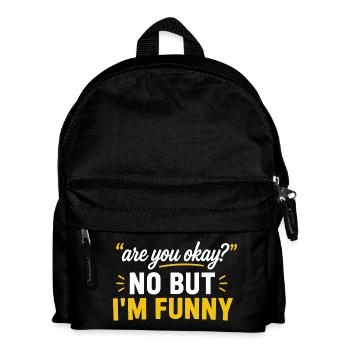 Ça va ? Non Mais je suis drôle - Sac à dos Enfant - noir - Devant