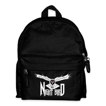 Weiße Nachteule - Kinder Rucksack - Schwarz - Vorne