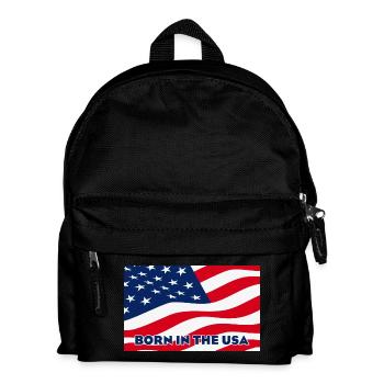 Born in the USA - Kids' Backpack - black - Front