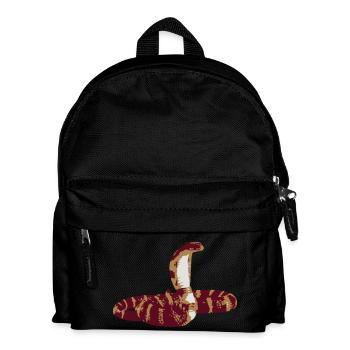 Schlange - Kinder Rucksack - Schwarz - Vorne