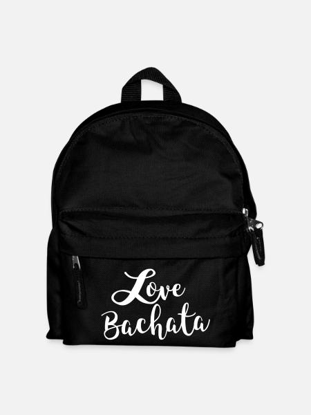 L'amour Bachata blanc -Bachata Danse shirt - Sac à dos Enfant - noir