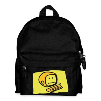computer2_c - Kinder Rucksack - Schwarz - Vorne