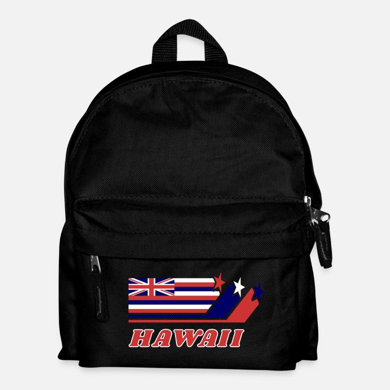 Cadeau de drapeau hawaï Honolulu - Sac à dos Enfant - noir