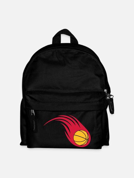 basketball fireball - Kids' Backpack - black