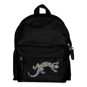 Gecko, salamandre, concours de modèles - Sac à dos Enfant - noir - Devant