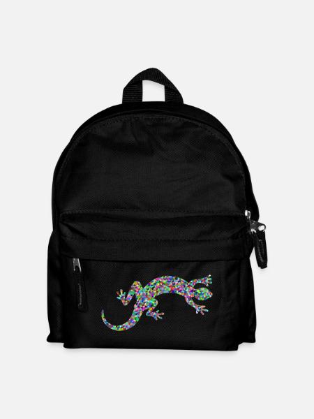 Gecko, salamander, patterncontest - Kids' Backpack - black