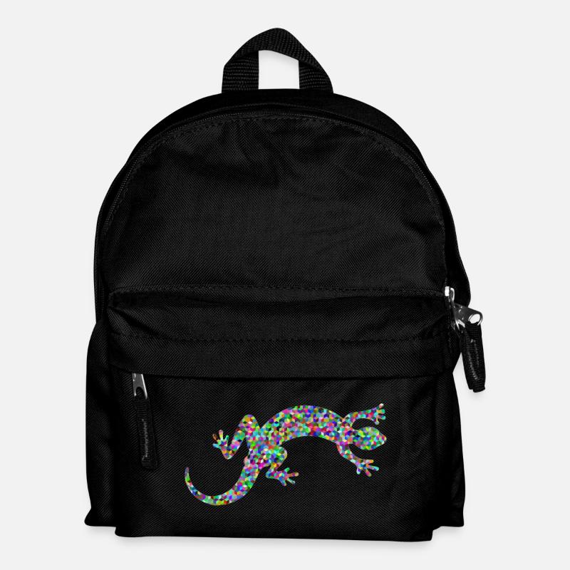 Gecko, Salamander, patterncontest - Kinder Rucksack - Schwarz