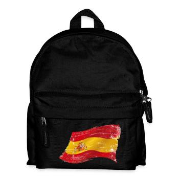 Bandera España ✅ Spanische Flagge ✔ - Kinder Rucksack - Schwarz - Vorne