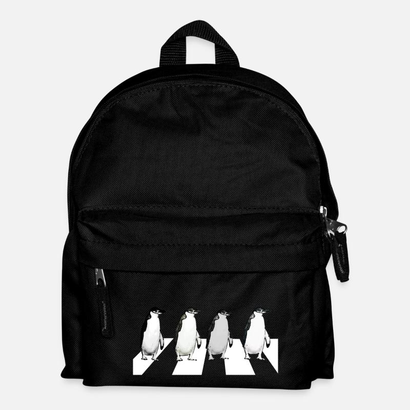 Abbey Road Pinguine - Kinder Rucksack - Schwarz
