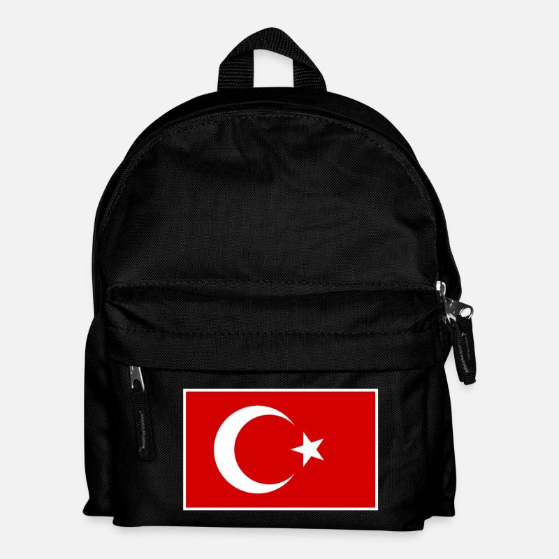 Drapeau turc : design élégant du symbole - Sac à dos Enfant - noir