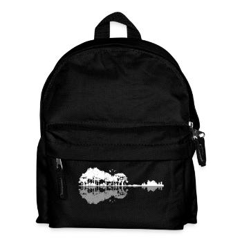 Gitarren-Naturleben - Kinder Rucksack - Schwarz - Vorne