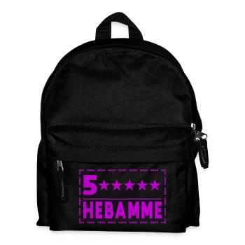5-Sterne Hebamme – Vertrauen & Qualität - Kinder Rucksack - Schwarz - Vorne