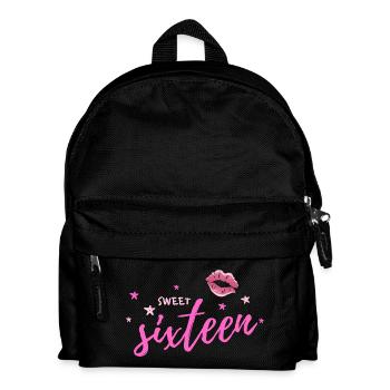 16th Birthday Sweet Sixteen Girl Gift - Kids' Backpack - black - Front