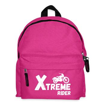moto, moto sport, moto humour - Sac à dos Enfant - fuchsia - Devant