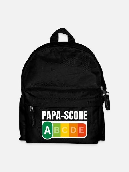 PAPA-SCORE / Humour Papa - Sac à dos Enfant - noir