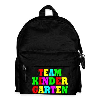 Team kindergarten - Kinder Rucksack - Schwarz - Vorne