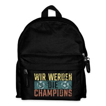 Deutschland Meister 2026 - Kinder Rucksack - Schwarz - Vorne
