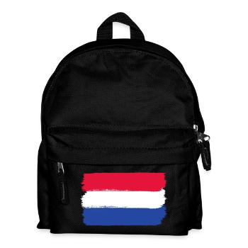 Holland flag used look - Kids' Backpack - black - Front