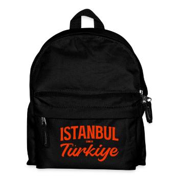 Istanbul Türkiye Script Typo - Kids' Backpack - black - Front