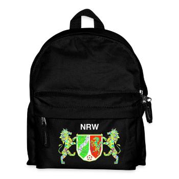 NRW Team Symbol - Kinder Rucksack - Schwarz - Vorne