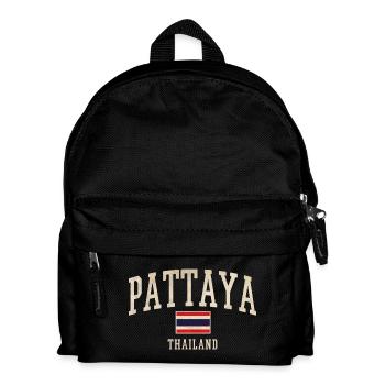 Pattaya Thailand Vintage Script - Kinder Rucksack - Schwarz - Vorne