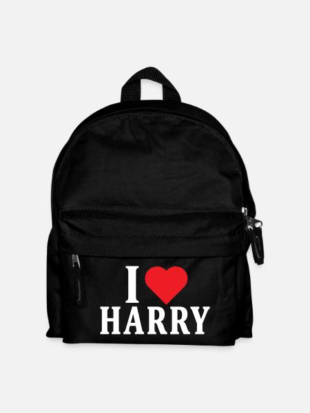 t-shirt I love Harry t-shirt gift idea - Kids' Backpack - black