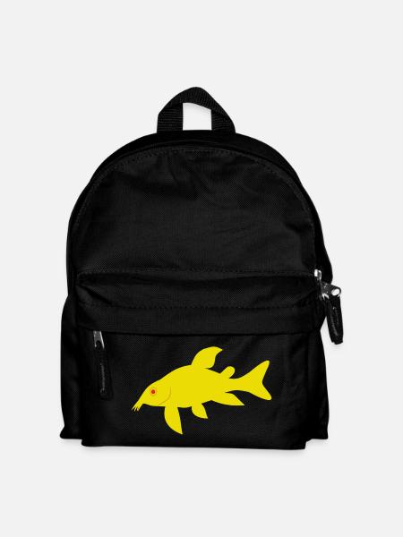 Red and yellow corydoras - Kids' Backpack - black