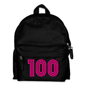 100. 100 YEARS. 100th ANNIVERSARY. 100 BIRTHDAY - Kids' Backpack - black - Front