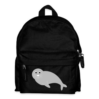 Seals, seals, seals, seals animals - Kids' Backpack - black - Front