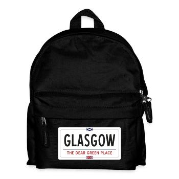 Glasgow Place Name Sign - Kids' Backpack - black - Front