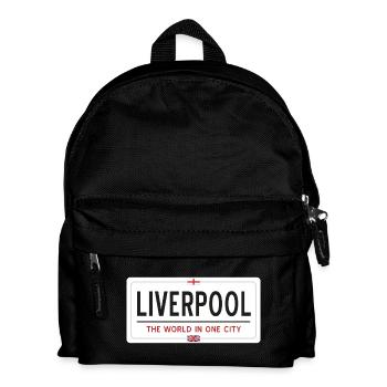 Name der Stadt Liverpool - Kinder Rucksack - Schwarz - Vorne