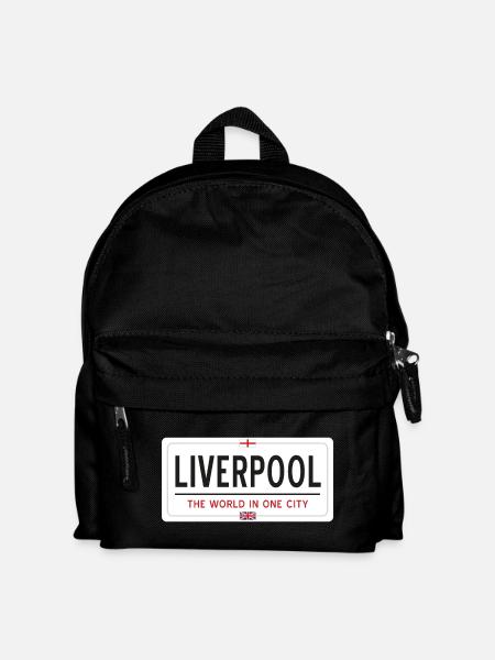 Nom de la ville de Liverpool - Sac à dos Enfant - noir