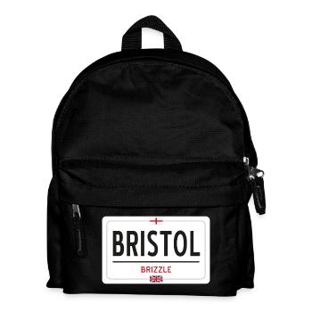 Ortsschild von Bristol - Kinder Rucksack - Schwarz - Vorne