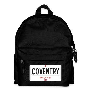 Ortsschild von Coventry - Kinder Rucksack - Schwarz - Vorne