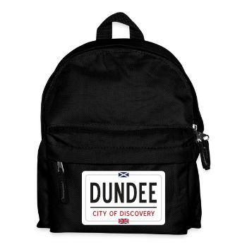 Dundee Ortsschild - Kinder Rucksack - Schwarz - Vorne