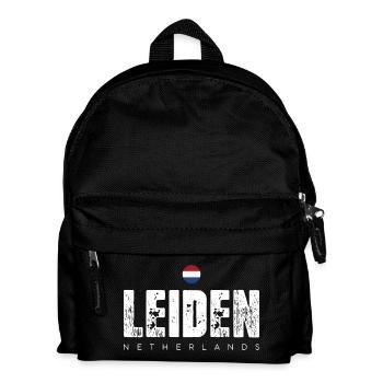 Leiden City Distressed Print - Kinder Rucksack - Schwarz - Vorne