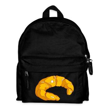 Kipferl Breakfast Skipferl Zuckergoscherl Croissants - Kids' Backpack - black - Front