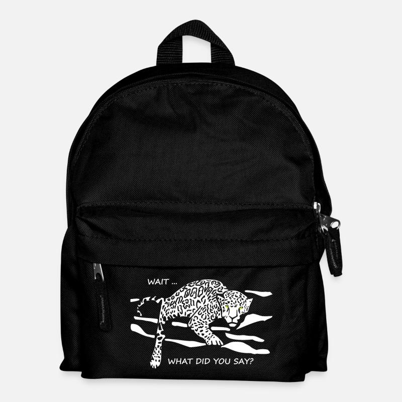 Leopard Awakened : Qu’avez-vous dit ? - Sac à dos Enfant - noir