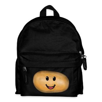 Kartoffel Gemüse Kartoffeln - Kinder Rucksack - Schwarz - Vorne