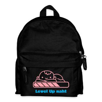 Level Up, Bald-Papa! - Kinder Rucksack - Schwarz - Vorne
