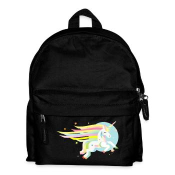 Delicate unicorn in pastel-dreamy & magical - Kids' Backpack - black - Front