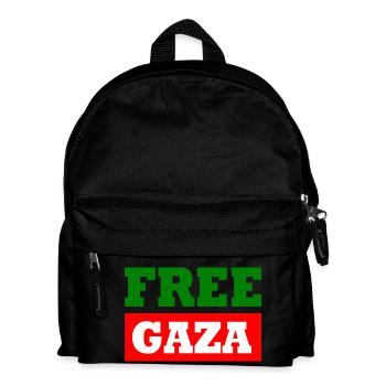 Free gaza - Kids' Backpack - black - Front