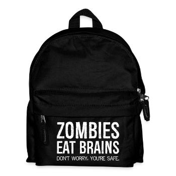 Zombies fressen Gehirne - Kinder Rucksack - Schwarz - Vorne