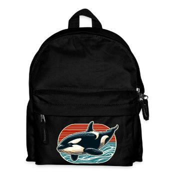 Orca Killer Whale - Kids' Backpack - black - Front