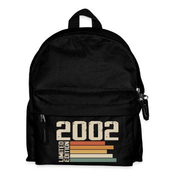 2002 Jahrgang - Retro 2002 Geburtstagsgeschenk 2002 - Kinder Rucksack - Schwarz - Vorne