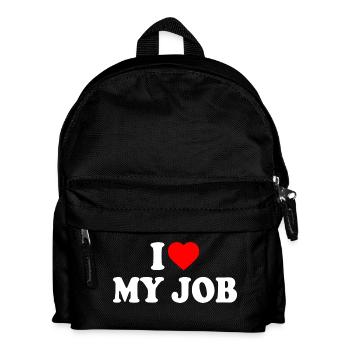 I love my job - Kinder Rucksack - Schwarz - Vorne