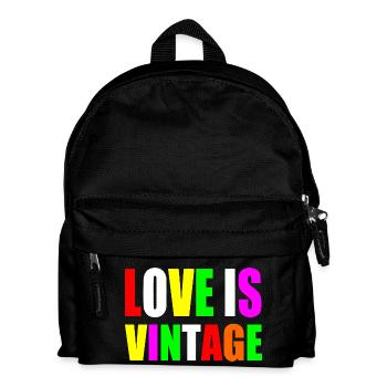 Love is vintage - Sac à dos Enfant - noir - Devant