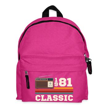 Jubiläum 1981 Retro-Klassiker - Kinder Rucksack - Fuchsia - Vorne