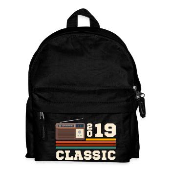 Jubiläum 2019 Retro Klassiker - Kinder Rucksack - Schwarz - Vorne