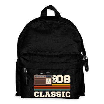Jubiläum 2008 Retro Klassiker - Kinder Rucksack - Schwarz - Vorne